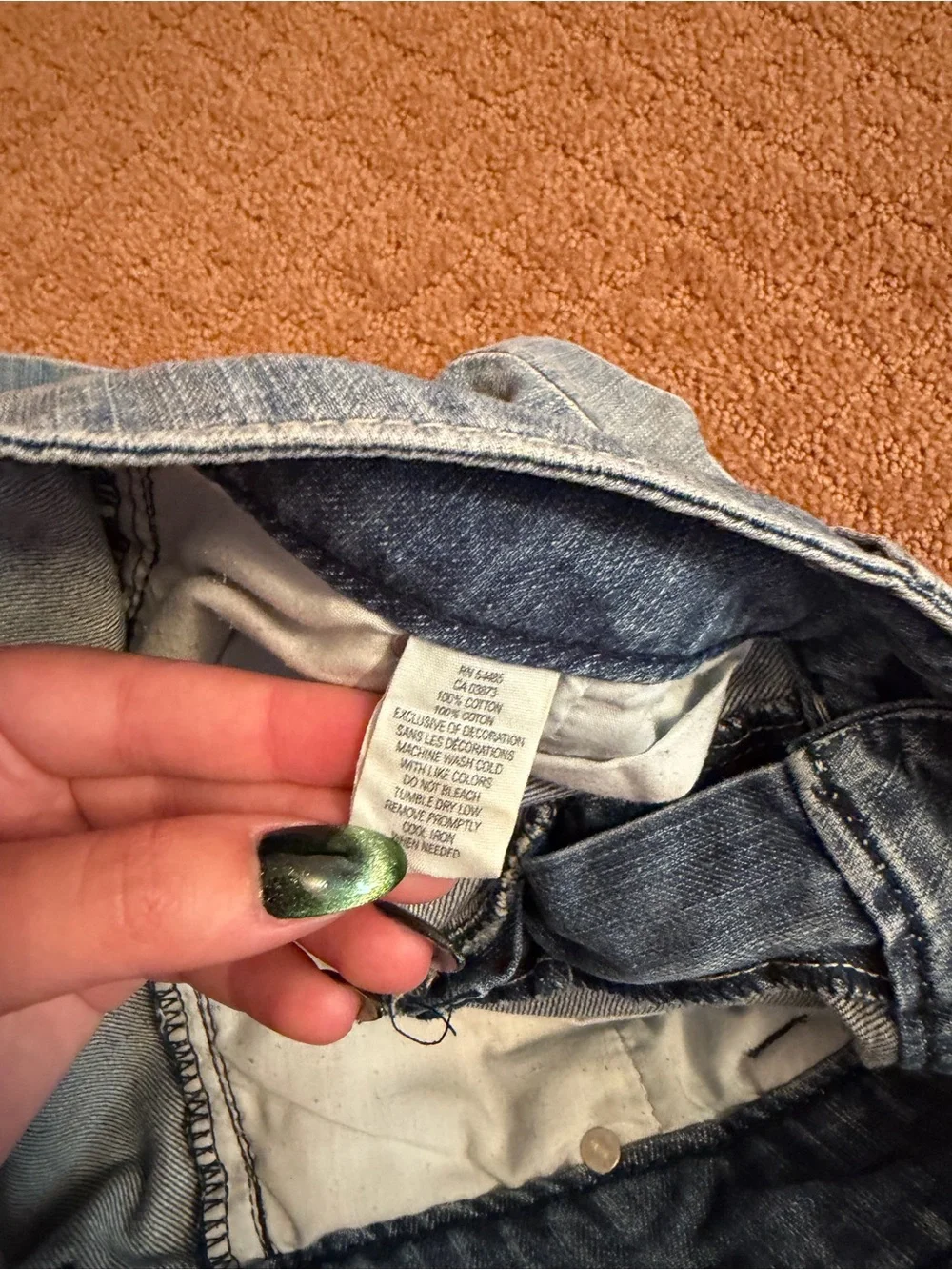 Vintage Y2K American Eagle Skirt Womens 8 Low Rise Micro Mini Denim Medium Wash